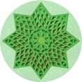 thumbnail image 1 of Ahgly Company Machine Washable Indoor Round Transitional Jade Green Area Rugs, 7' Round, 1 of 7