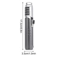 thumbnail image 3 of Wdhugt Refillable Metal Direct Flame Lighter Grey Color Adjustable Flame For Kitchen Or Bbq Ceramic Nozzle Metal Grey, 3 of 4