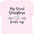 thumbnail image 4 of Inktastic My Great Grandma Loves Me Heart Great Grandchild Boys or Girls Toddler T-Shirt, 4 of 5