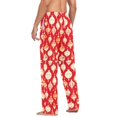 thumbnail image 3 of FORMRS Mens Pajama Pants with Pockets Sleepwear Lounge Bottoms Sizes S-2XL, Orange Christmas Ornaments Pattern, 3 of 7