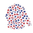 thumbnail image 5 of Womens Fourth of July Shirt Long Sleeve Button Down Tops 250th Anniversary USA Flag Shirt Dressy Work Blouse Independence Day Outfits, 5 of 5