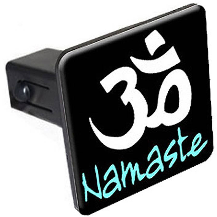 Namaste Om Aum Yoga 1.25" Tow Trailer Hitch Cover Plug Insert