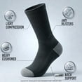 thumbnail image 3 of NevEND 6 Pairs Cotton Crew Socks Athletic Lightweight Breathable for Men and Women Size M Black, 3 of 6