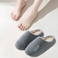 thumbnail image 5 of Luxalzxs Slippers for Women Indoor Outdoor Lazy Slippers Curly Cozy Flat Slide Slippers Comfy Soft Non-Slip House Slippers, Winter Warm Slippers for Women Men, 5 of 5