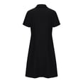 thumbnail image 7 of Cethrio Girls Casual Dresses, Mid-length Summer Short Sleeve Collared School Uniform Dresses Black Size 14-16, 7 of 7