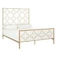 thumbnail image 3 of SAFAVIEH Morris Geometric Glam Lattice Metal Headboard, Queen, Antique Gold, 3 of 8
