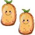 thumbnail image 2 of 6 Pack Potato Balloons Vegetable Foil Balloons For Birthday Party Potato Themed Party Baby Shower Decorations Banmo, 2 of 3