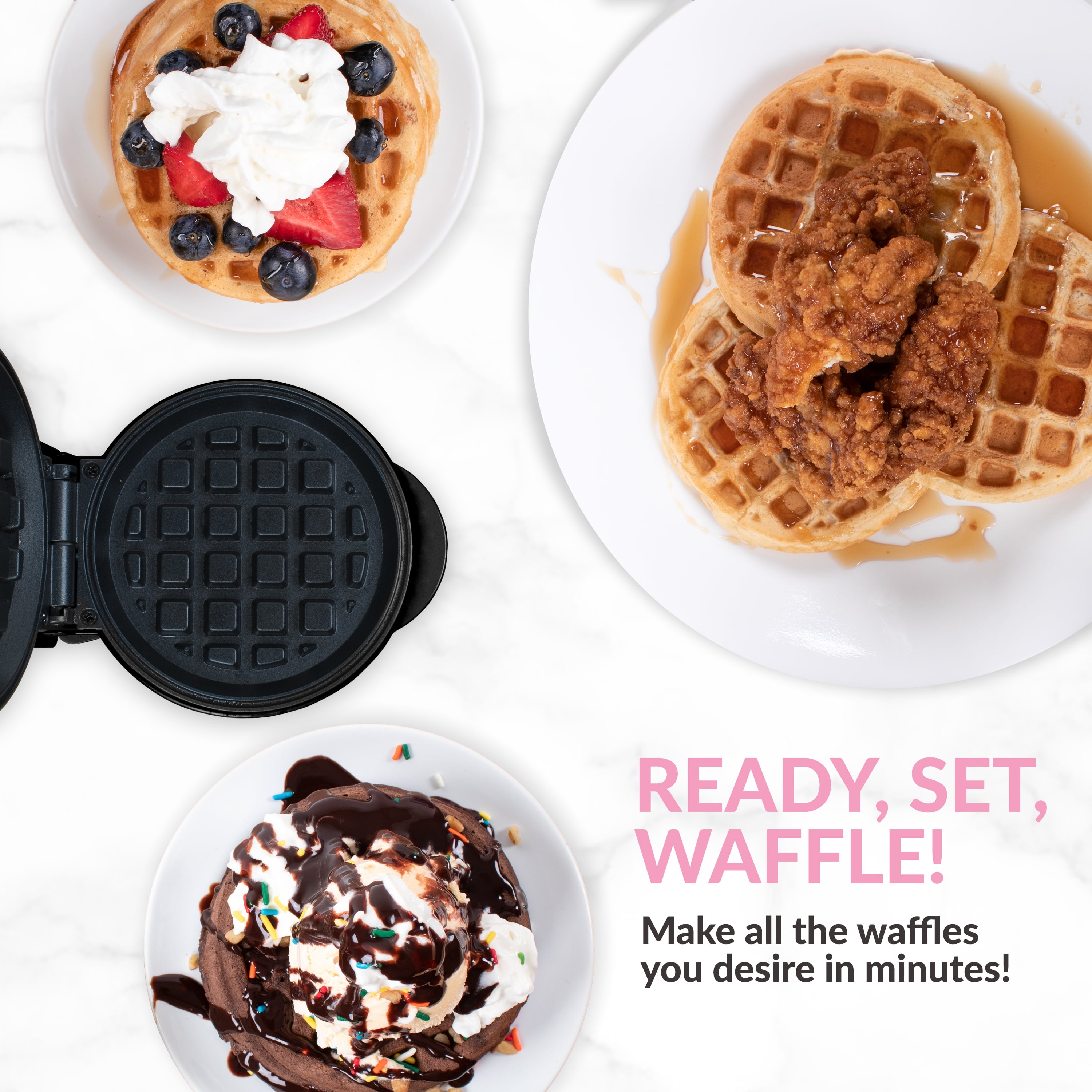 dash mini waffle maker leopard