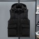 thumbnail image 4 of Chaleco de talla grande 10XL 11XL para hombre, chaqueta impermeable de invierno cálida sin mangas para hombre, chaleco informal con capucha a la moda, chaleco grueso, 4 of 5