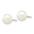 thumbnail image 2 of FB Jewels 14k White Gold 6-7mm White Round FW Cultured Pearl Stud Post Earrings, 2 of 3