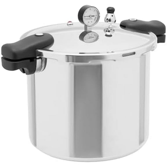 23 Quart Pressure Cooker & Canner | Thickened Aluminum Alloy Commercial Pressure Canner with Pressure Gauge | Explosion-proof Pressure Cookware$$Home Decor, Kitchen, & Other