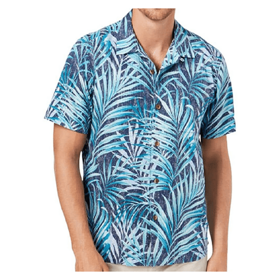 Tommy Bahama ST324863 Teatro Palms Silk Blend Camp Shirt Shipwreck M