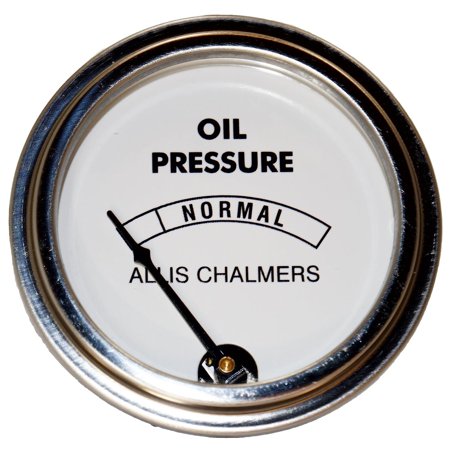 DJS Tractor Parts/Allis Chalmers Oil Pressure Gauge  White Face -AC-159D