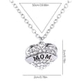 thumbnail image 5 of Carta Miembros de la familia Collar de corazón de diamante completo Accesorios de moda para mujer Wmkox8yi  sjalhkljlk1120, 5 of 5