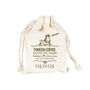 Olivos Turkish Coffee Olive Oil Soap in Canvas Bag 150g 5.3oz
