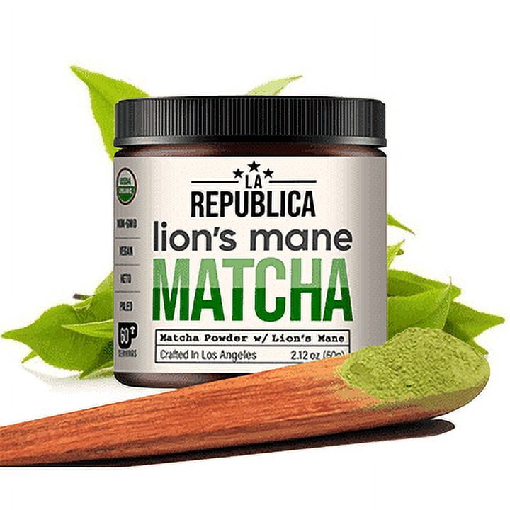 La Republica Organic Lion's Mane Mushroom Matcha Powder, 60 Servings