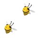 thumbnail image 3 of Sidaley Ambientador portátil en forma de abeja, difusor de Aroma de estilo de dibujos animados, desodorante de fragancia para vehículos, 2piezas, 3 of 6