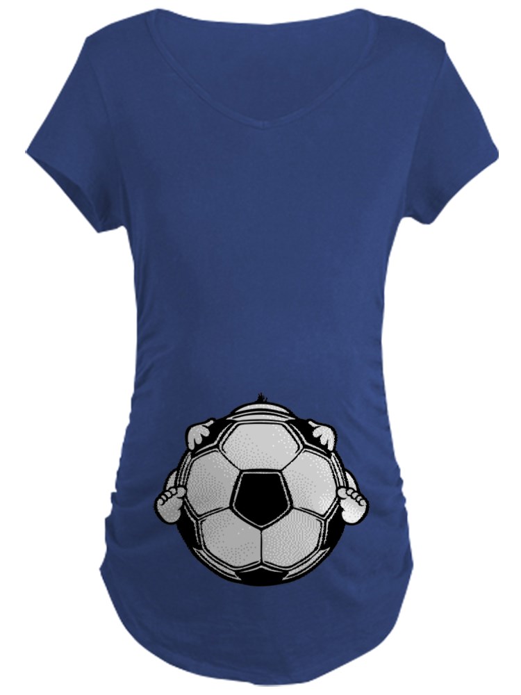 CafePress - Soccer Baby Maternity Dark 
