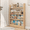 Natural, variant on VGBYUJ Behind The Door Bookcase, 47.4" Solid Wood Narrow Bookcase, 4 Tier Corner Bookshelf, Space-Saving Wall Mount Bookcases for Narrow Space, Solid Wood