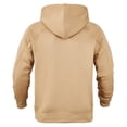 thumbnail image 5 of ZHOUCHANKIDS Mens Autumn and Winter Letter Oversize Loose Hooded Pullover Sweater Top Blouse Coat Khaki 3X-Large, 5 of 9