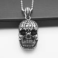 thumbnail image 4 of Collar con colgante de acero inoxidable y plata Perfecl para hombre color plata antiguo, 4 of 5