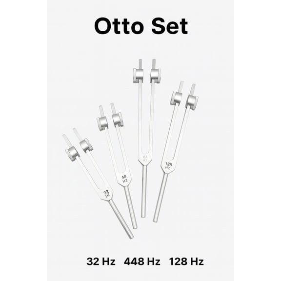 Radical 🌟 Long Weighted Otto Tuning Forks – 4 Fork Premium Professional Healing Set w Activator Pouch