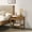 Textured Polyester, variant on Roundhill Furniture Vichy 4-Piece Rubberwood Bedroom Set with Corduroy Upholstered Queen Bed, Dresser, Mirror, and Nightstand