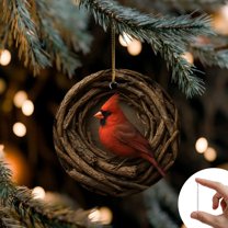 Christmas Tree Ornament Pendant 3-Inch Acrylic Tag Decoration Theme Party Crafts Holiday Hanging Decor for Indoor Home Xmas Tree Festive Decorations Lightweight Gift Tags K