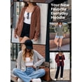 thumbnail image 4 of Airmenty Women's Zip Up Hoodie Lightweight Full Zip Sweatshirt Casual Fall Jacket with Pockets S-2XL, 4 of 6