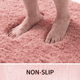 thumbnail image 3 of Wozola Sakura Pink Bathroom Rugs Mat, Soft Absorbent Microfiber Bath Rugs, Non Slip, Machine Washable Bath Mats for Bathroom Floor, Tub and Shower, Home Decor Accessories, 24" × 47", 3 of 7