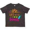 thumbnail image 3 of Inktastic Life is Better at the Beach, Sunglasses, Cocktail Boys or Girls Toddler T-Shirt, 3 of 5