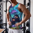 thumbnail image 5 of Gukieu Cute Fuzzy Fantasy Creatures Print Men's Quick Dry Fitness Vest, Round Neck Sleeveless Fitness Bodybuilding Top-Large, 5 of 7