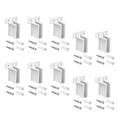 thumbnail image 4 of 10 piezas de soportes para estantes de armario, soportes de montaje en pared para vehículos recreativos, soportes de repuesto blancos de alto, 4 of 8