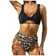 thumbnail image 1 of Bikini cómodo para mujer, traje de baño de dos piezas con estampado calado, conjunto de ropa de playa OAVQHLG3B Store  lin121212, 1 of 4