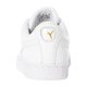 thumbnail image 5 of PU & MA Men's Basket Classic Leather Trainers, White, 5 of 6