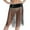 Black, variant on Carnival Rave Skirt Sequin Fringe Fringe Skirt for Women Tassel Hip Scarf Performance Costume Accessory for Mardi Gras Party Black