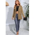 thumbnail image 5 of KRE Prime Women Lapel Neck Long Sleeve Blazer with Pockets, 5 of 10