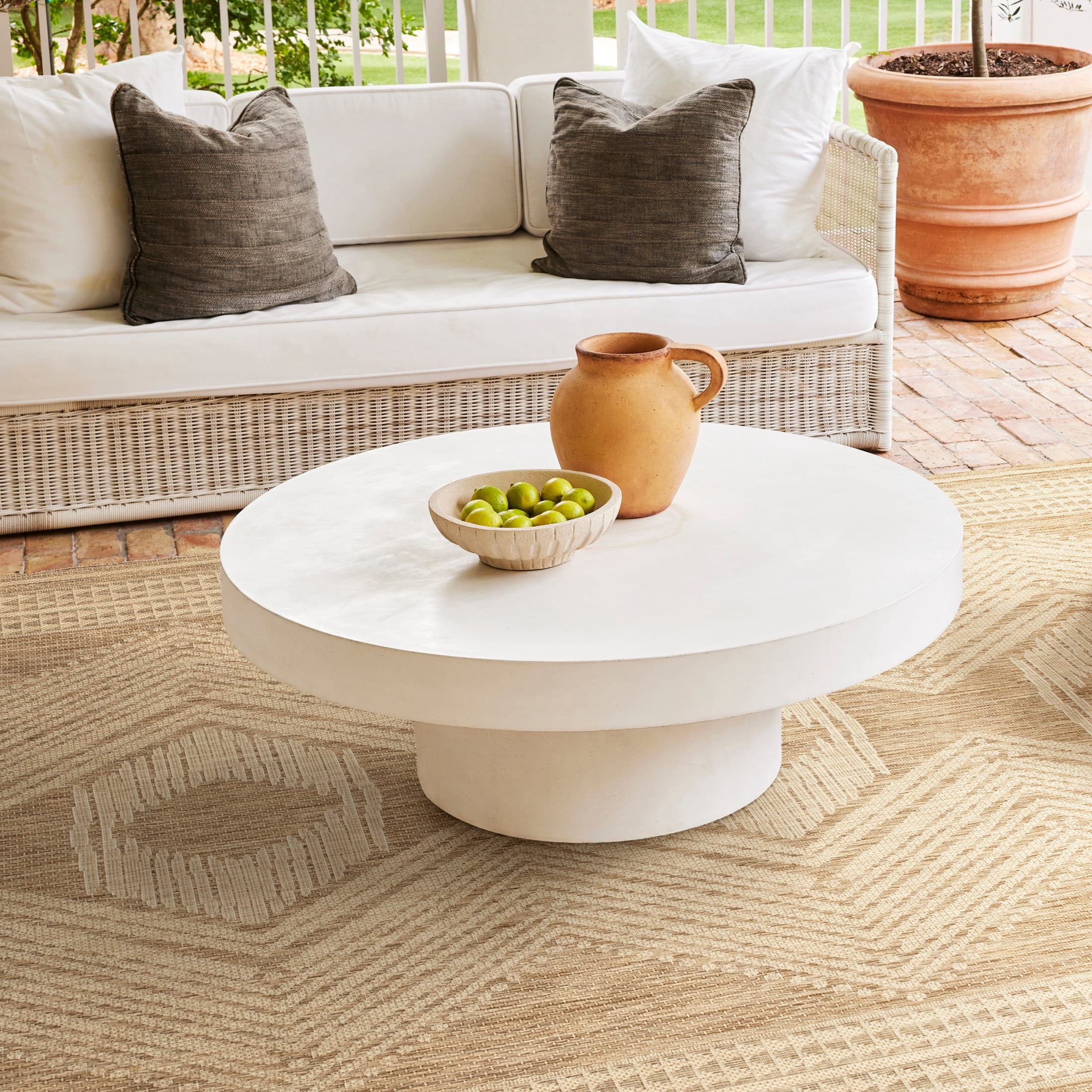 nuLOOM Ranya Tribal Indoor/Outdoor Area Rug, 9' 6" x 12', Ranya Light Brown