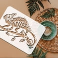 thumbnail image 4 of 1Pc Chameleon Reusable Painting Template Stencil 8.3x11.7inch for Painting on Wall Wood Furniture, 4 of 9