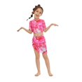 thumbnail image 4 of XBASW Kids Teen Girs Swimsuits Bikini Set Beach Swimwear with Skirt Tie-Dyed Print Bathing Suit 6-14T, 4 of 8