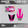 thumbnail image 4 of Kalair GFX Graphics Kit for Honda CRF110F (2019-2024) Pecker Series, 4 of 5