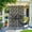 Black, variant on MAYEERTY 72×47" Outdoor White Metal Privacy Panel Screen for Backyard & Garden, Geometric Square Pattern