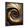 thumbnail image 5 of Designart "Timeless Turn In Gold And Black" Abstract Spirals Picture Framed Wall Decor, 5 of 5