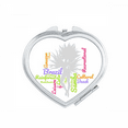 thumbnail image 1 of Brazil Dance Samba Culture Wordcloud Mirror Travel Magnification Portable Handheld Pocket Makeup, 1 of 3