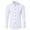 White, variant on Erwazi Men's Shirt Solid Casual Button Down Collar Shirts Long Sleeve Dress Shirts