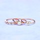 thumbnail image 4 of Combinación de Mujeres Luna Opal Anillos de moda de tres piezas Cute Sweet Girls Anillos, 4 of 6