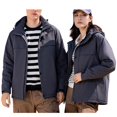 thumbnail image 2 of jsaierl Winter Jackets Women Plus Size Outdoor Work Windbreaker Fall Zip Up Thermal Jacket Hooded Fleece Ski Coats Snow Thicken Outerwear, 2 of 8