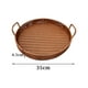 thumbnail image 3 of Bandeja de almacenamiento tejida a mano perfecl para fruta y aperitivos 35 cm x 4,5 cm, 3 of 8