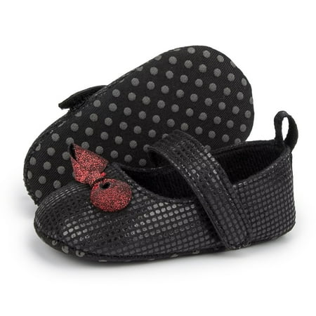 

Baby Girls Mary Jane Ballet Flats Crib Shoes Prewalker Shoes First Walker Shoes With Bow Decor For Infant Newborn