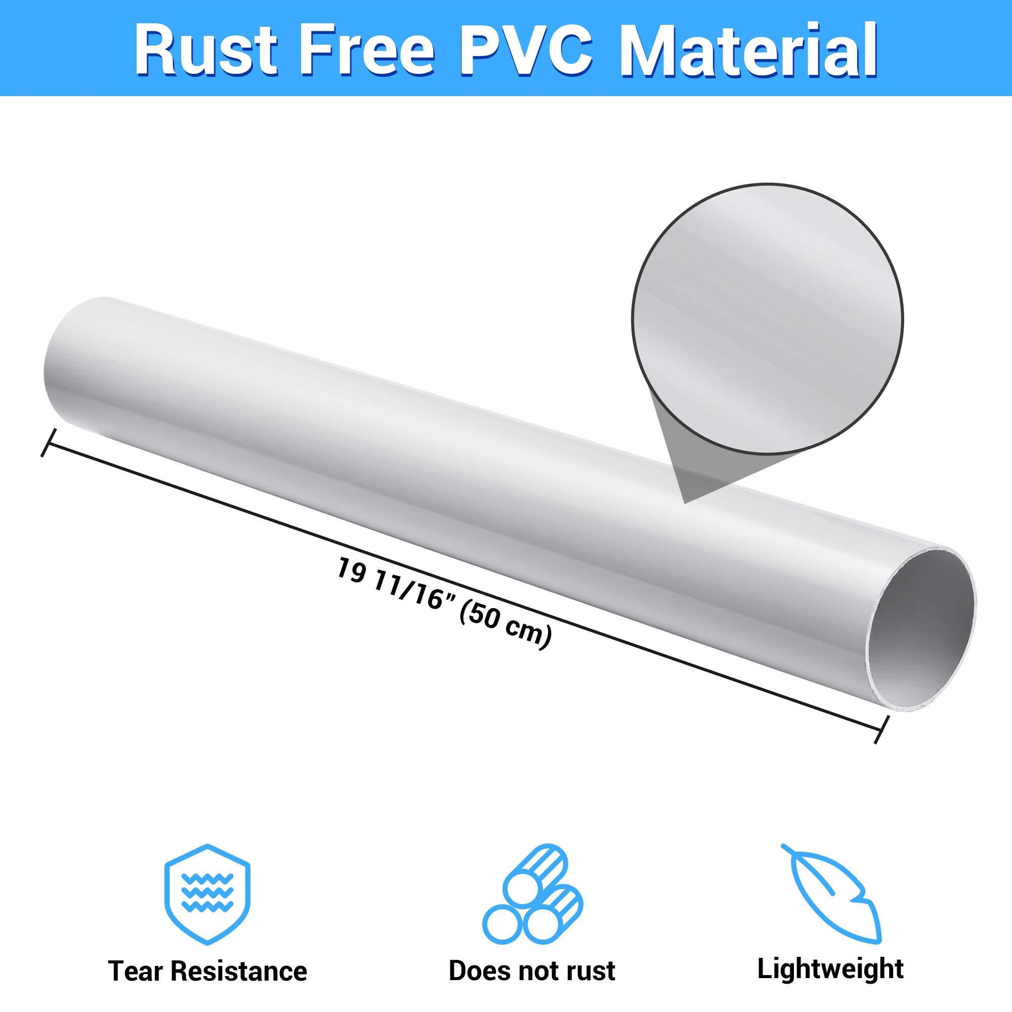 Yescom Anti Rust Flag Pole Sleeve for 20Ft 25Ft 30Ft In-Ground Poles Outdoor 2 1/16"